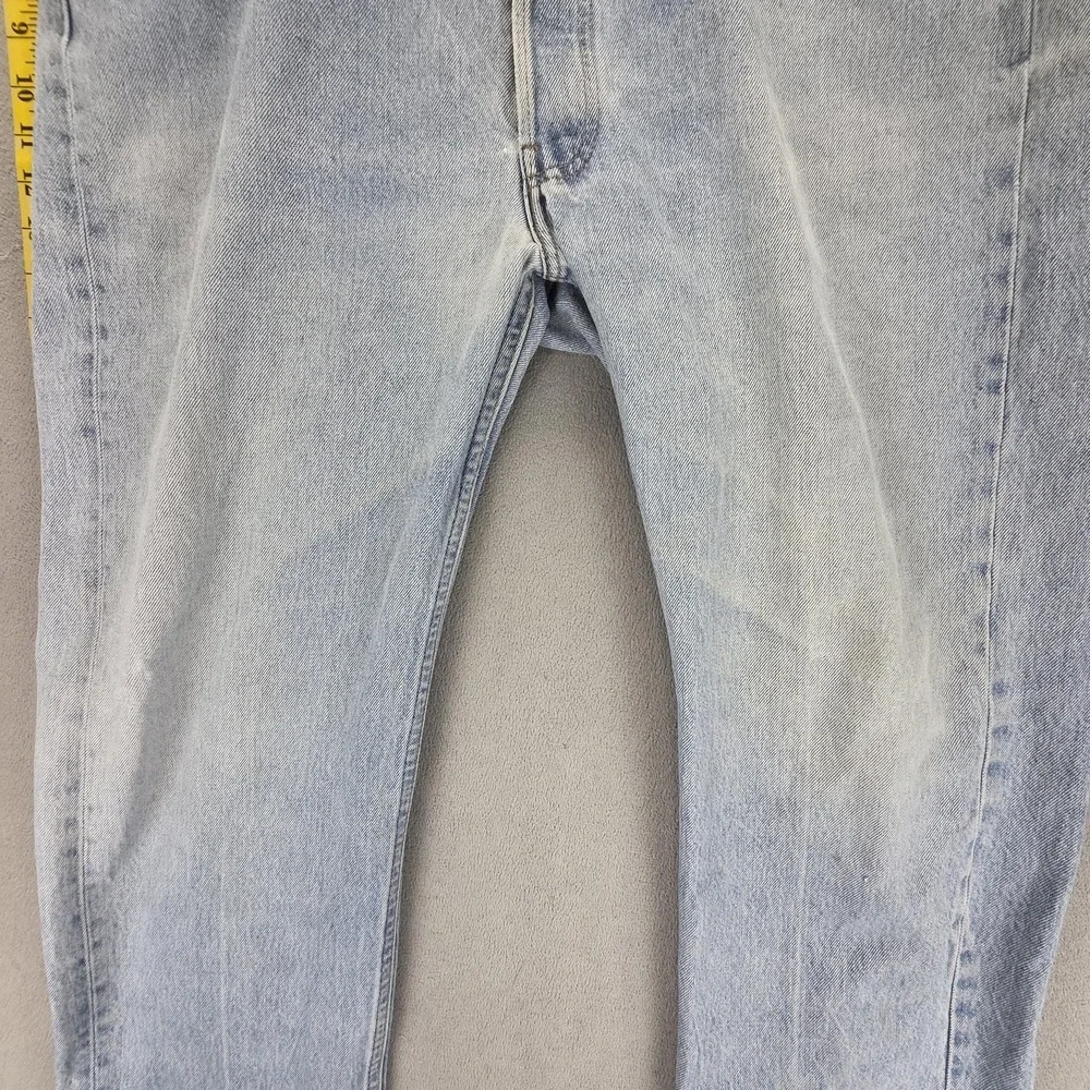 Vintage Levis 501 Jeans‎ Mens Blue Light Wash Straight Button Fly USA Fits 36x28